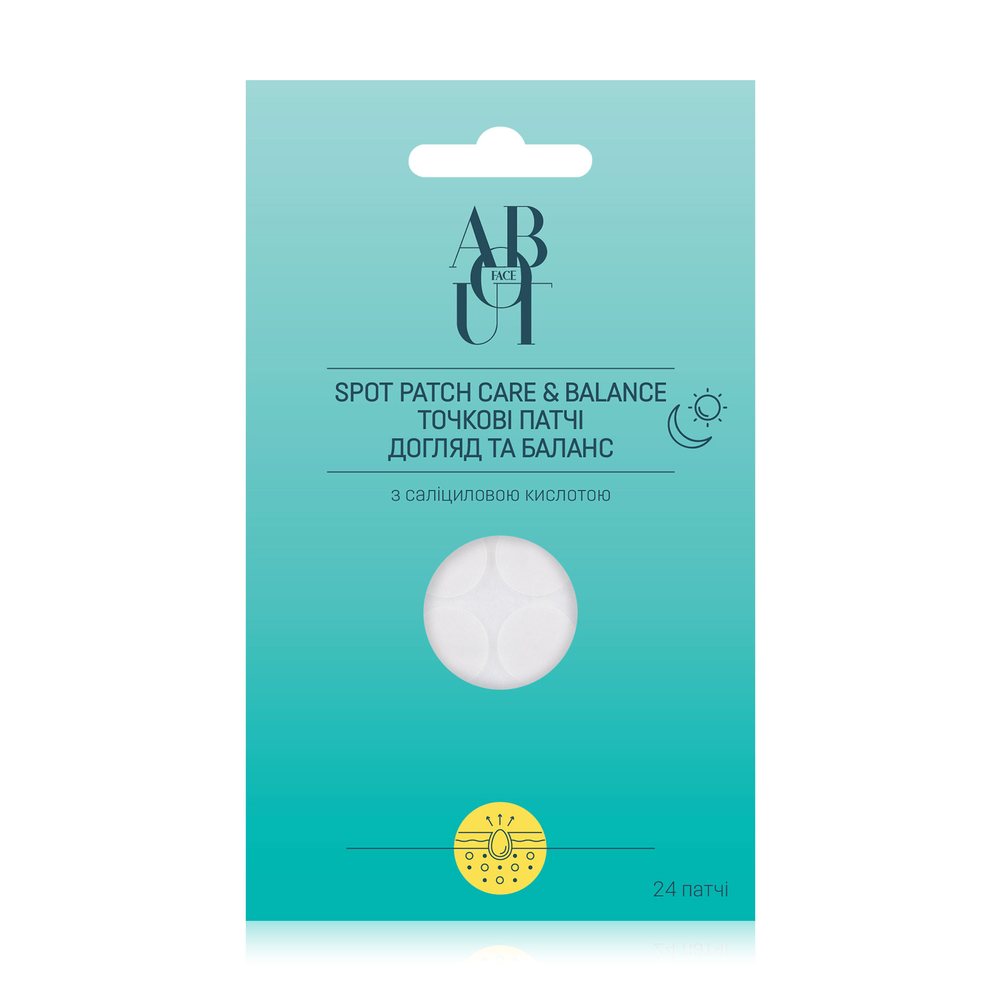 Точкові патчі ABOUT face Spot Patch Care And Balance з саліциловою кислотою,  24 шт